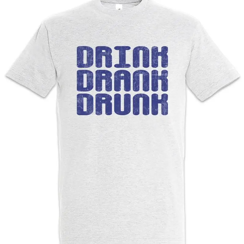 Beer Wine Gin - Drink Drank Drunk T-Shirt Party Alkohol
