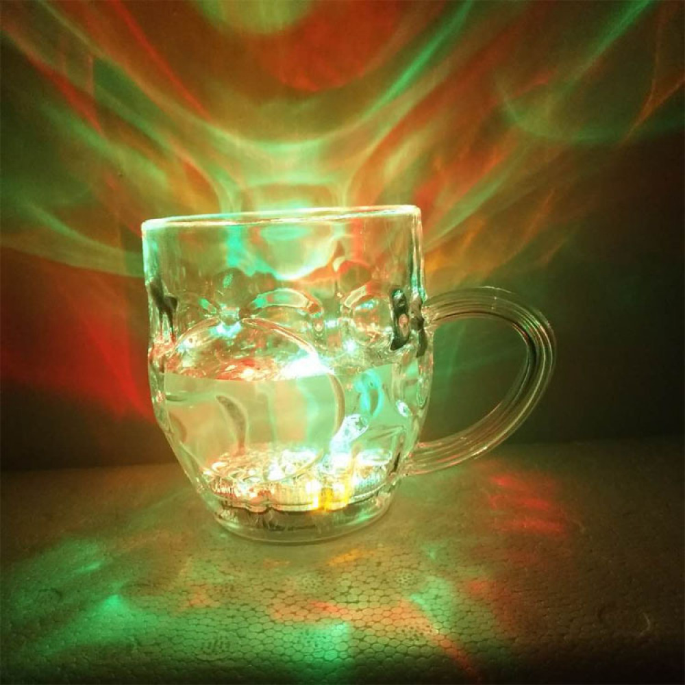 Beer Wine Up - Induktions-Leuchtbecher aus Acryl mit LED-Beleuchtung für
