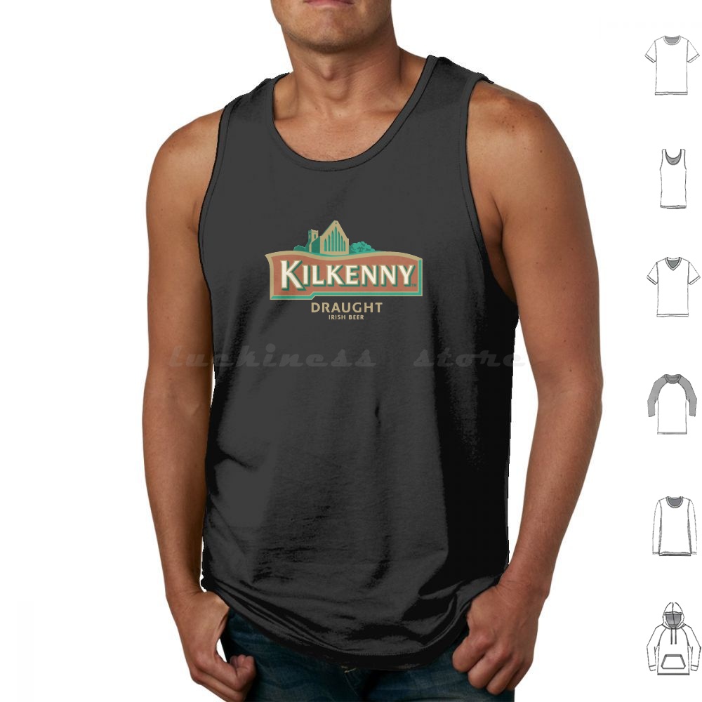 Beer Wine Gin - Kilkenny Tanktops aus bedruckter Baumwolle, Drunk