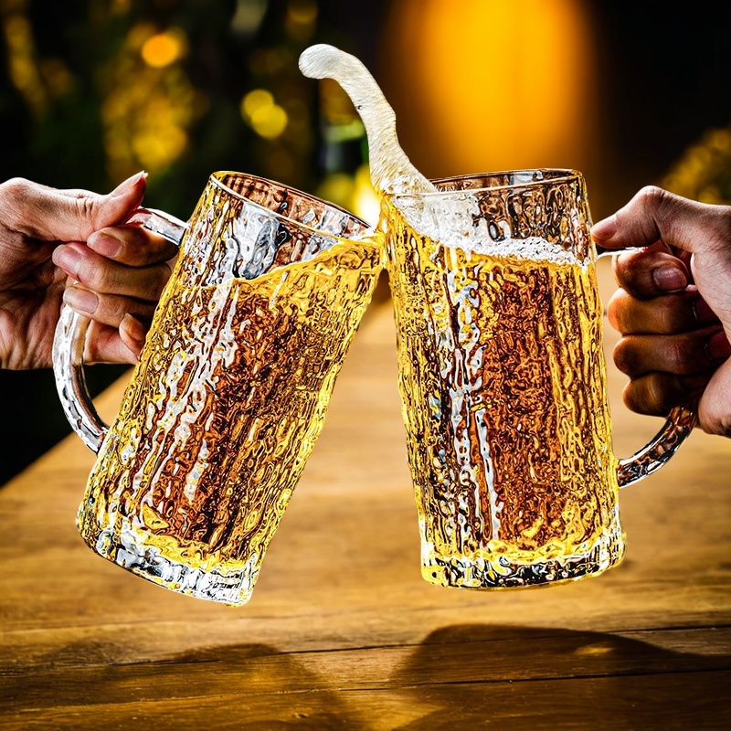 Craft Beer & Wine U- - Verdickte Biergläser mit großem Fassungsvermögen, europäischer