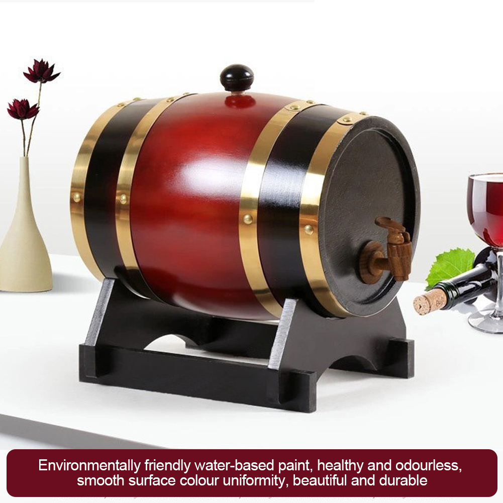 Wine Beer Rum - 3L Weinfass mit Zapfhahn für Bier,