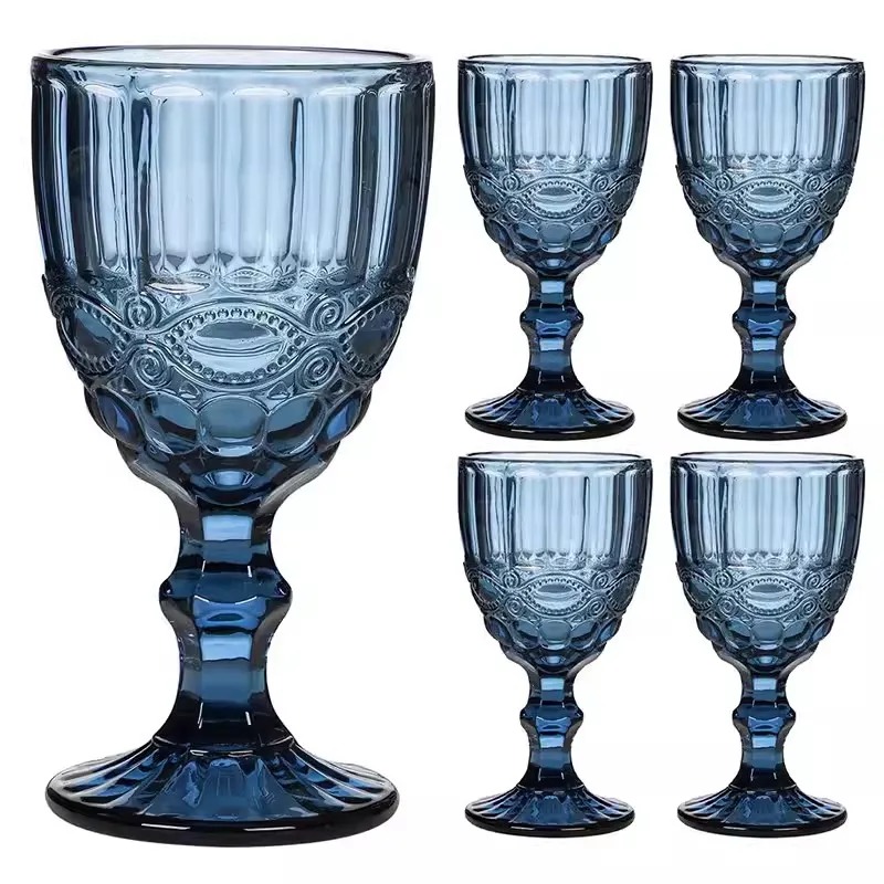 Wine Beer Foot - Hohe Fußfarbe Kristallglas-Kaffeetasse, hitzebeständiger Latte-Becher, Senioren-Wasserbecher,
