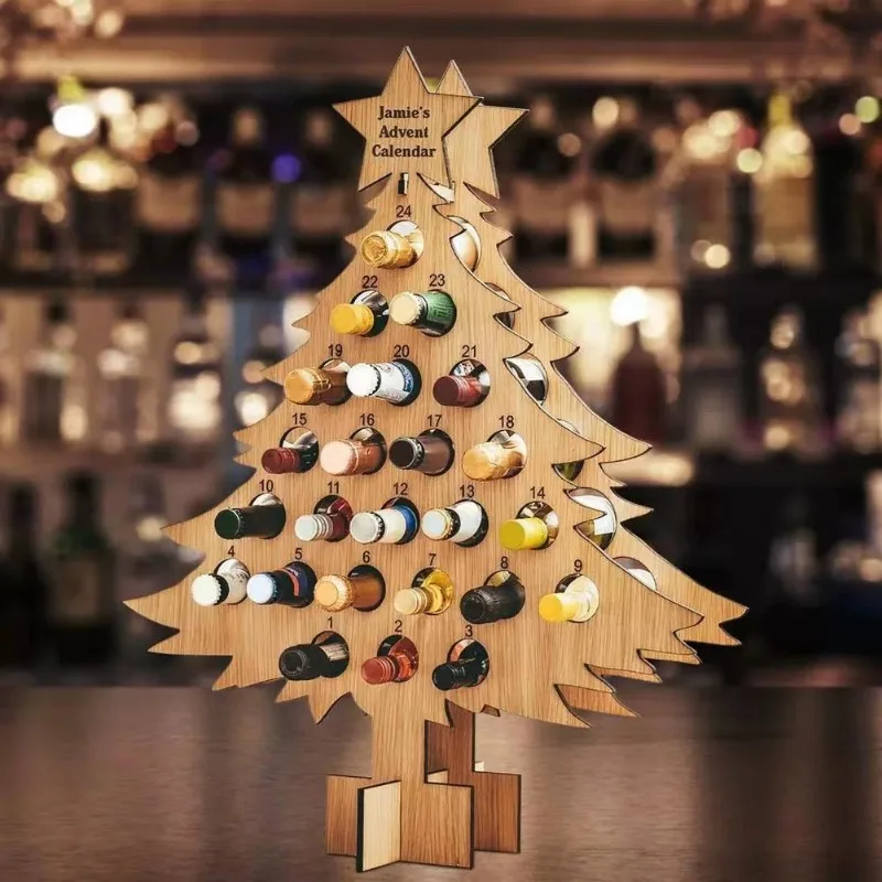 Craft Beer & Wine U- - Weihnachts baum Holz Wein regal Handwerk