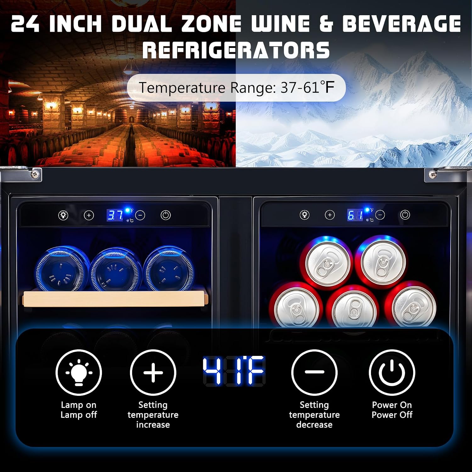 Getränkekühlschrank, 24-Zoll-D – Wine Beer Fridge Under Counter Bewertung und Preis
