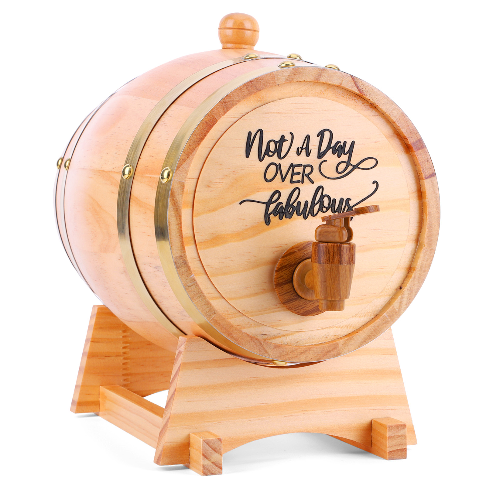 3L Graviertes Holzfass mit Stä – Wine Beer Rum Bewertung und Preis