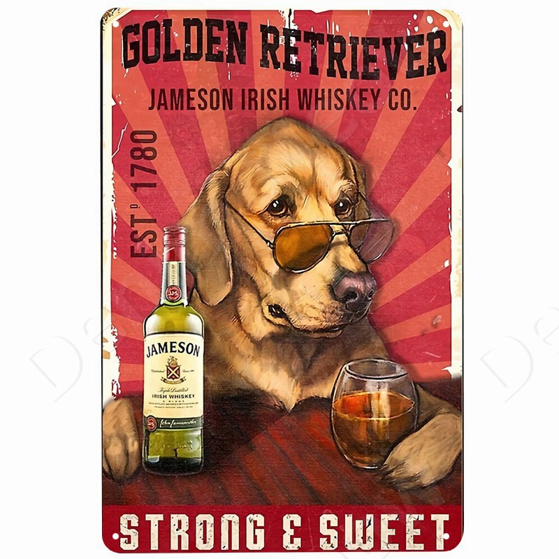 Katzen und Wein Vintage Metall – Beer Wine Gin Bewertung und Preis